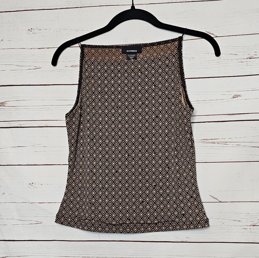 Express Geometric Pattern Tank Top - image 1